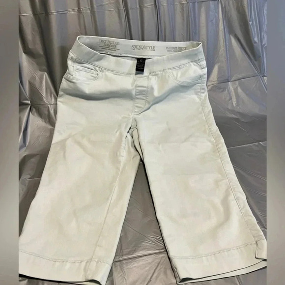 Lucy women’s pull on skimmers  platinum stretch cotton blend size medium - Picture 1 of 2
